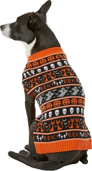 Frisco Halloween Fair Isle Dog & Cat Sweater, Large slide 1 of 7