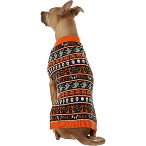 Frisco Halloween Fair Isle Dog & Cat Sweater, X-Large
