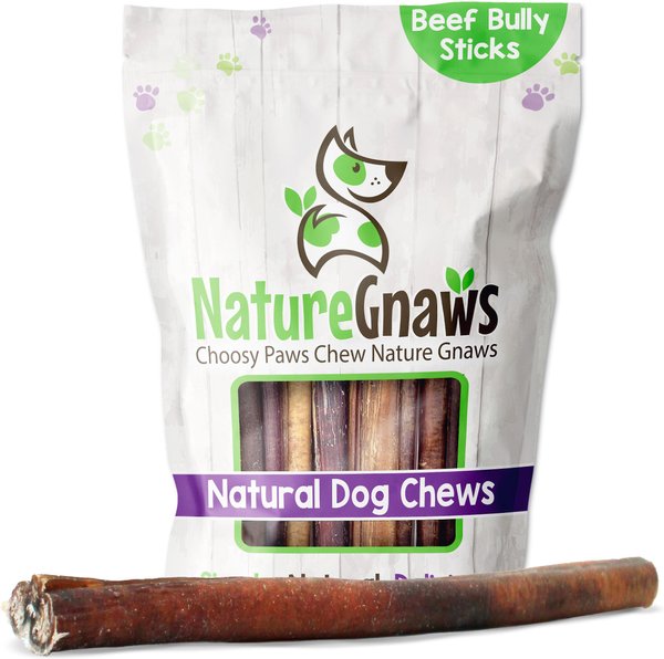 Nature Gnaws Large Bully Sticks 11 - 12" Dog Treats, 5 count slide 1 of 10