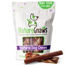 Nature Gnaws Large Bully Stick & Braided Bully Stick Combo Dog Treats, 6 count