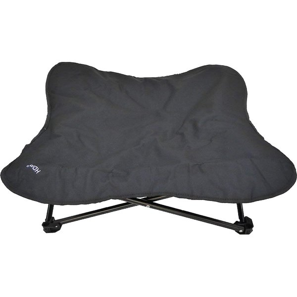 HDP Padded Napper Elevated Dog Bed, Black, Large