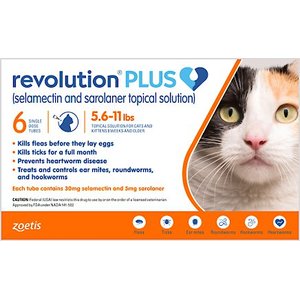 Revolution Plus Topical Solution for Cats, 6 Doses (6-mos. supply)