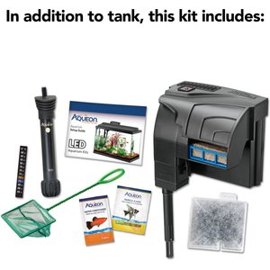 Aqueon LED Fish Aquarium Starter Kit, 10-gal