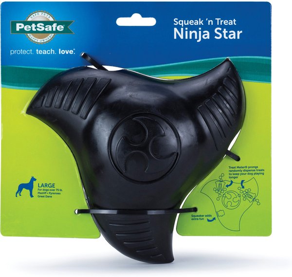 PetSafe Squeak 'n Treat Ninja Star Tough Dog Chew Toy, Large slide 1 of 8
