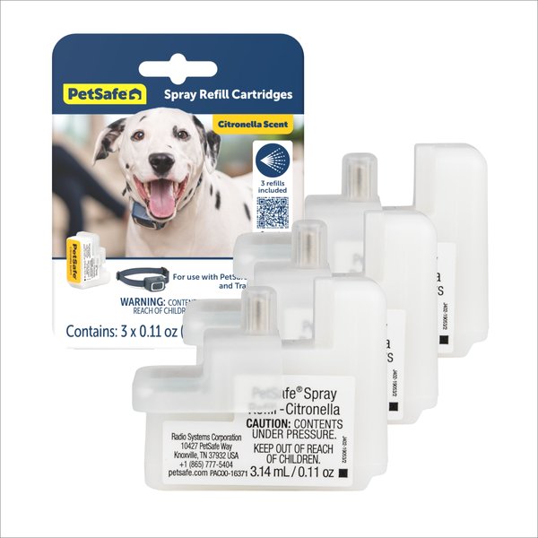 PetSafe Citronella Replacement Spray Cartridges for Spray Dog Bark & Training Collar