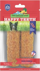 Himalayan Pet Supply Happy Teeth Large Bacon Flavor Dental Dog Treat, 2 count