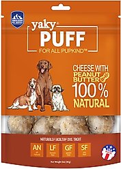 Himalayan Pet Supply Grain-Free yakyPUFF Peanut Butter Flavor Dog Treats, 2-oz bag