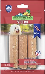 Himalayan Pet Supply yakyYUM Bacon Flavor Dog Treats, 3 count