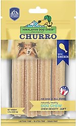 Himalayan Pet Supply yakyCHURRO Real Chicken Flavor Dog Treats, 4 count