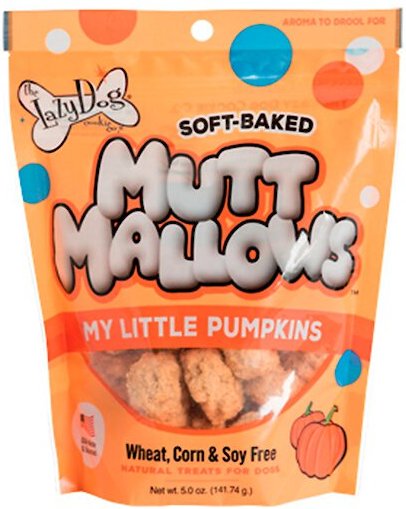 The Lazy Dog Cookie Co. Mutt Mallows My Little Pumpkins Baked Dog Treats, 5-oz bag slide 1 of 1