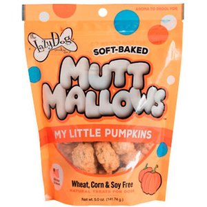 The Lazy Dog Cookie Co. Mutt Mallows My Little Pumpkins Baked Dog Treats, 5-oz bag