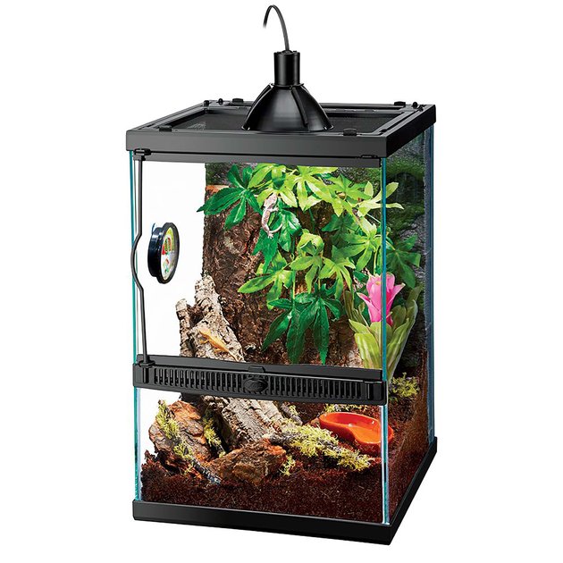 ZILLA Tropical Vertical Starter Kit with Mini Halogen Lighting - Chewy.com