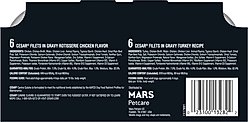 Cesar Poultry Lovers Turkey & Chicken Filets in Gravy Variety Pack Small Breed Adult Wet Dog Food Trays, 3.5-oz, case of 12 slide 2 of 9