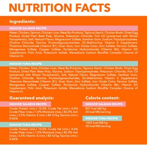 Iams Perfect Portions Indoor Tuna & Salmon Recipe Grain-Free Cuts in Gravy Variety Pack Adult Wet Cat Food Trays