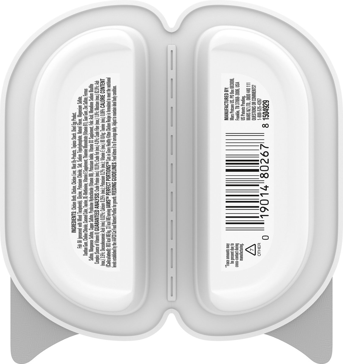 IAMS Perfect Portions Healthy Kitten Chicken Recipe GrainFree Cuts in