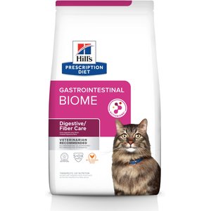 Hill's Prescription Diet Gastrointestinal Biome with Chicken Dry Cat Food, 4-lb bag