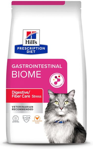 HILL S PRESCRIPTION DIET Gastrointestinal Biome Stress Digestive Fiber Care with Chicken Dry Cat Food 8.5 lb bag Chewy