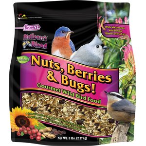 Brown's Bird Lover's Blend Nuts, Berries & Bugs! Gourmet Wild Bird Food, 5-lb bag