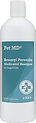 Pet MD Benzoyl Peroxide Dog & Cat Shampoo, 12-oz bottle