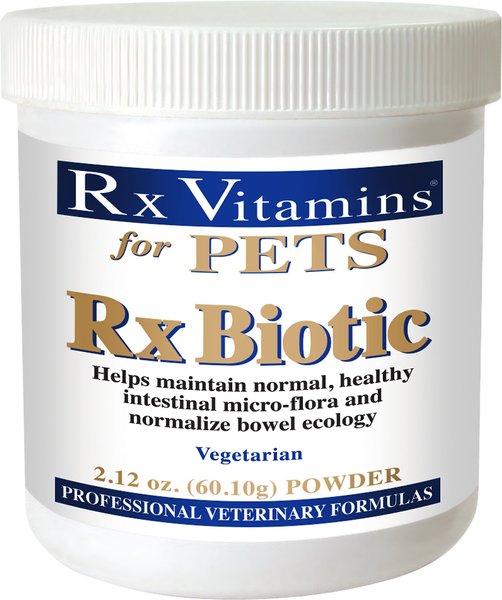 Rx Vitamins Rx Biotic Powder Digestive Supplement for Cats & Dogs, 2.12-oz bottle slide 1 of 6