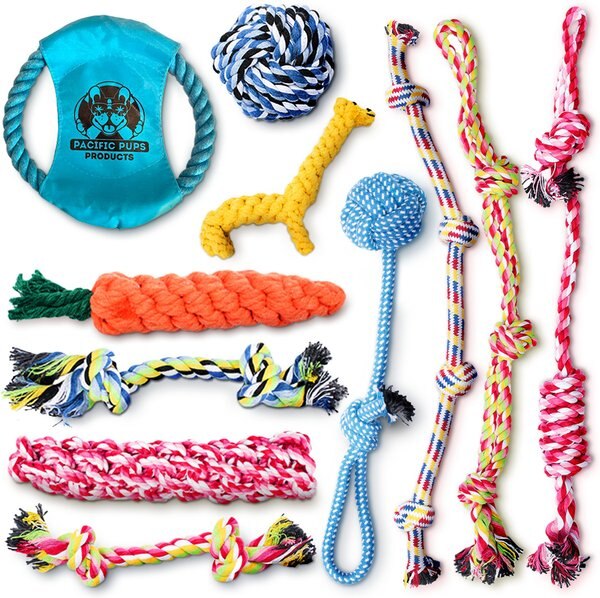 Pacific Pups Rescue Assorted Rope Dog Toys, 11 count slide 1 of 9