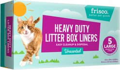 Frisco Cat Pan Liners, Large, Unscented, 5 count
