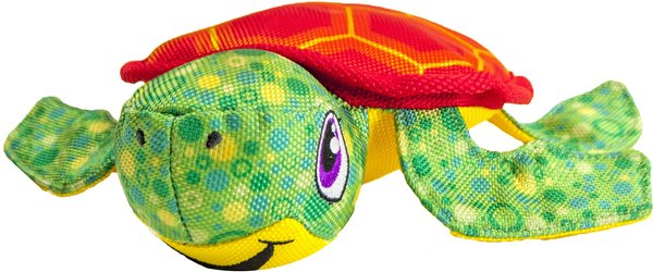 Outward Hound Floatiez Turtle Squeaky Plush Dog Toy, Medium slide 1 of 8