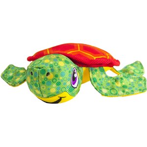 Outward Hound Floatiez Turtle Squeaky Plush Dog Toy, Medium