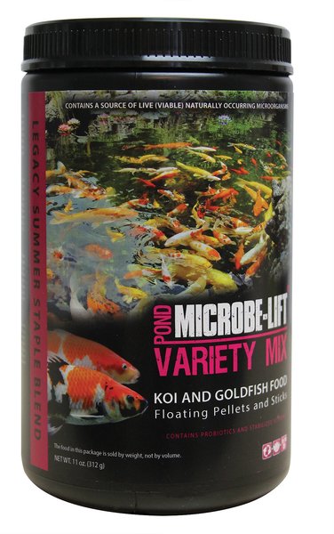 Microbe-Lift Legacy Variety Mix Floating Pellets & Sticks Koi & Goldfish Food, 11-oz jar slide 1 of 7