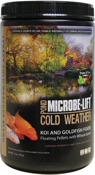 Microbe-Lift Legacy Cold Weather Floating Pellets with Wheat Germ Koi & Goldfish Food, 12-oz jar slide 1 of 7