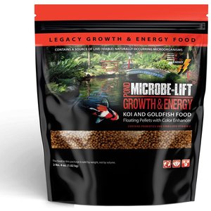 Microbe-Lift Legacy Growth & Energy Floating Pellets with Color Enhancer Koi & Goldfish Food, 2.25-lb jar