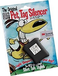 Quiet Spot Pet Tag Silencer, Black slide 1 of 3