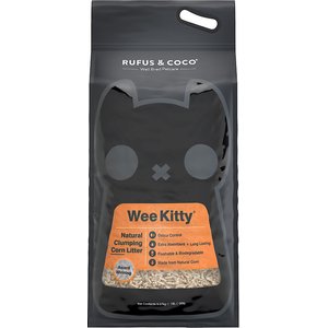 Rufus & Coco Wee Kitty Unscented Clumping Corn Cat Litter, 20-lb bag