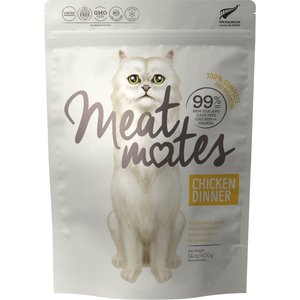 Meat Mates Chicken Dinner Grain-Free Freeze-Dried Cat Food, 14-oz bag