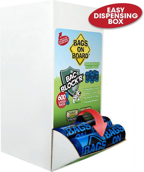 Bags on Board Odor Control Triple Berry Scent Dog Poop Bags & Dispenser