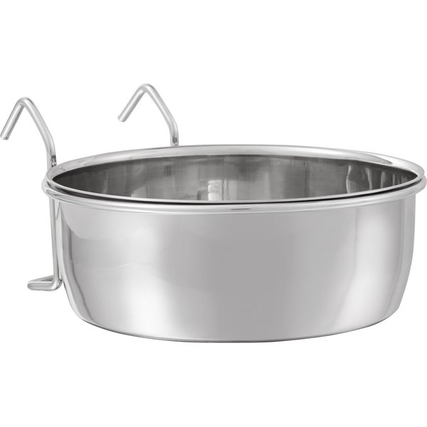 MIDWEST Stainless Steel Snap'y Fit Dog Kennel Bowl, 4-cup - Chewy.com