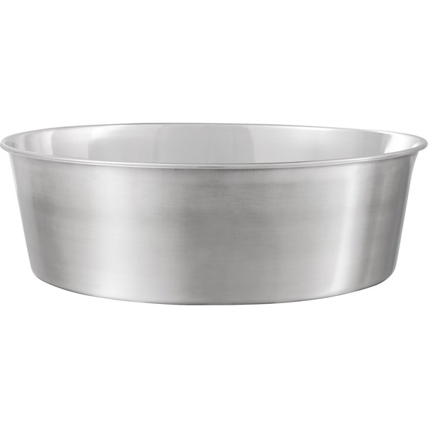 The Ramsay: Shallow Stainless Steel Dog Bowl w/ Non-Slip Base