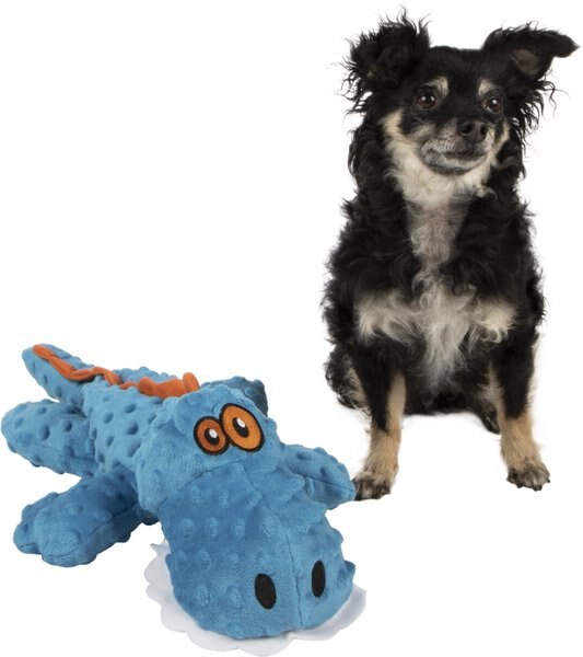 goDog Gators con Chew Tecnología Guardia Tough con Perro de Peluche