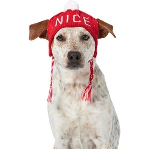 Frisco Naughty/Nice Dog & Cat Knitted Hat, X-Large/XX-Large