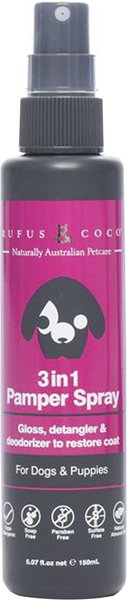 Rufus & Coco 3in1 Pamper Spray for Dogs & Puppies, 5.07-oz bottle slide 1 of 3