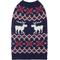 Show in main carousel: Frisco Moose Fair Isle Dog & Cat Sweater, Navy, Small slide 5 of 10