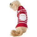 Frisco Striped Santa Dog & Cat Christmas Sweater, Medium