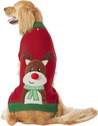 Frisco Holiday Reindeer Dog & Cat Sweater with LED Nose, XX-Large