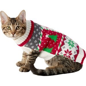 Frisco Grandma's Holiday Patchwork Dog & Cat Christmas Sweater, X-Small