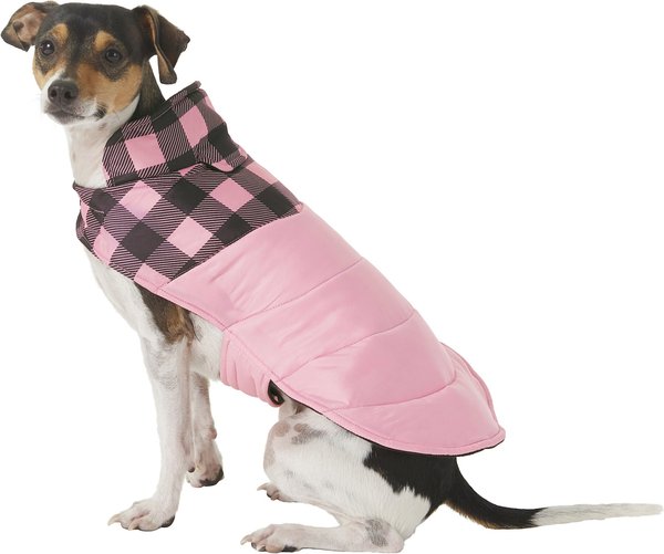 Pink Plaid Blanket Dog Coat - Chilly Dog