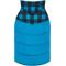 Show in main carousel: Frisco Mediumweight Boulder Plaid Insulated Dog & Cat Puffer Coat, Blue, Medium slide 4 of 10