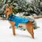 Show in main carousel: Frisco Mediumweight Boulder Plaid Insulated Dog & Cat Puffer Coat, Blue, Medium slide 7 of 10