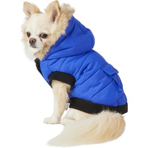 Frisco Heavyweight Anchorage Insulated Dog & Cat Parka, Blue, X-Small