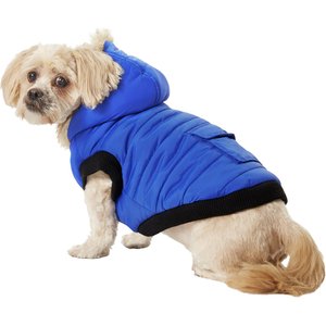 Frisco Heavyweight Anchorage Insulated Dog & Cat Parka, Blue, Medium