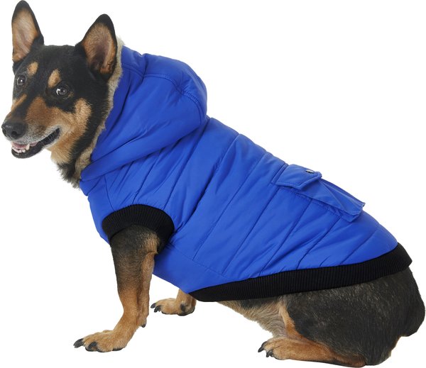 FRISCO Heavyweight Anchorage Insulated Dog & Cat Parka, Blue